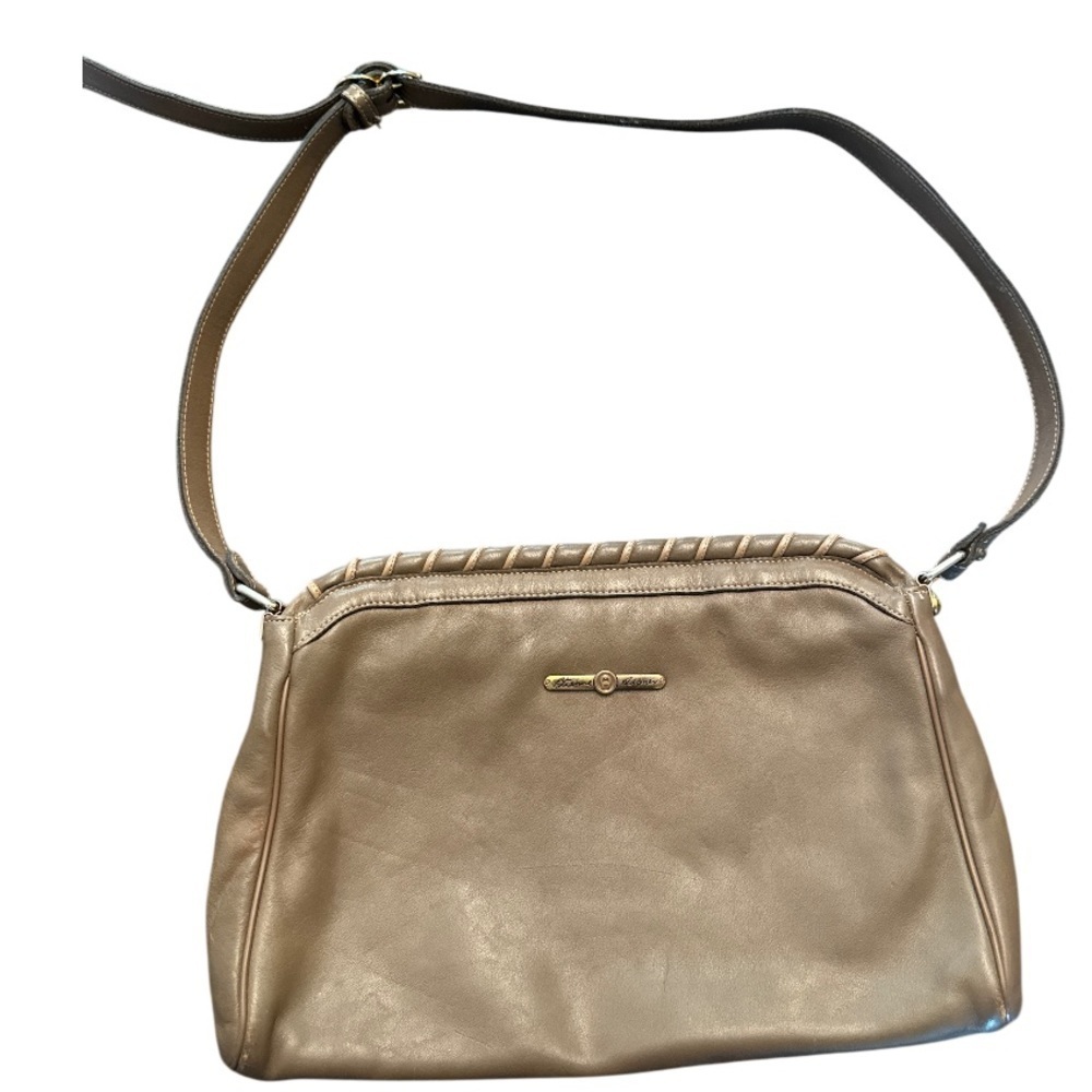 Vintage 1980s Leather Etienne Aigner Shoulder/Crossbody Bag